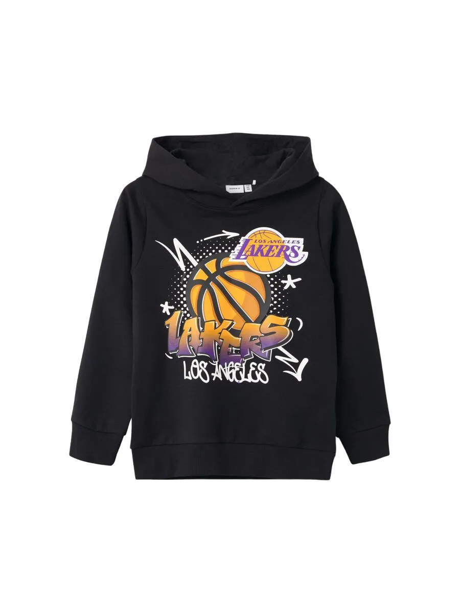 name it children's hoodie with Los Angeles Lakers print 13225993 black