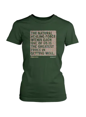 Natural Healing - Women's Fitted T-Shirt