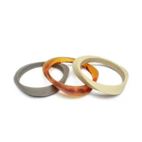 Naxos Triple Resin Bangle Set