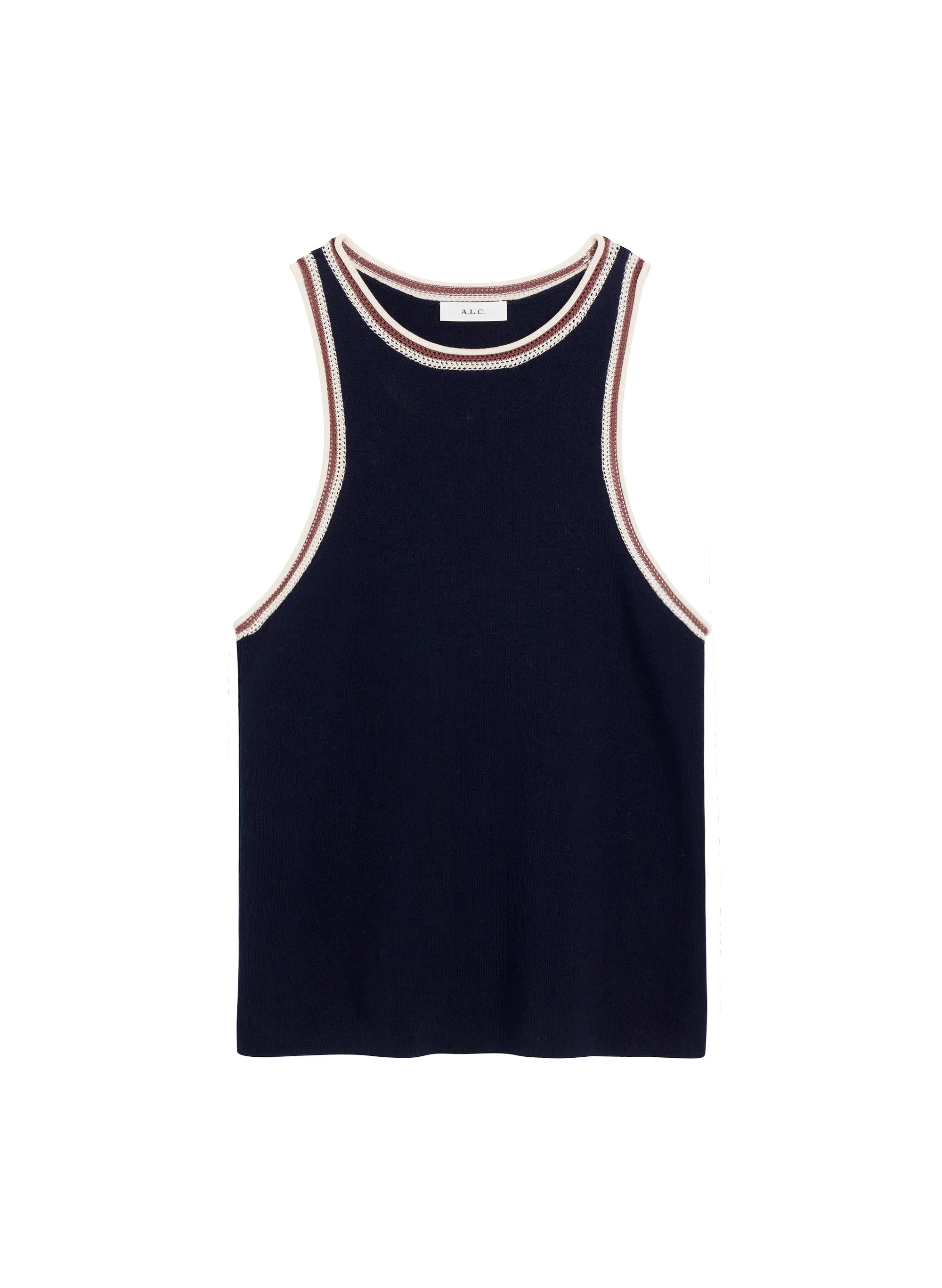 Nelly Contrast Trim Knit Tank