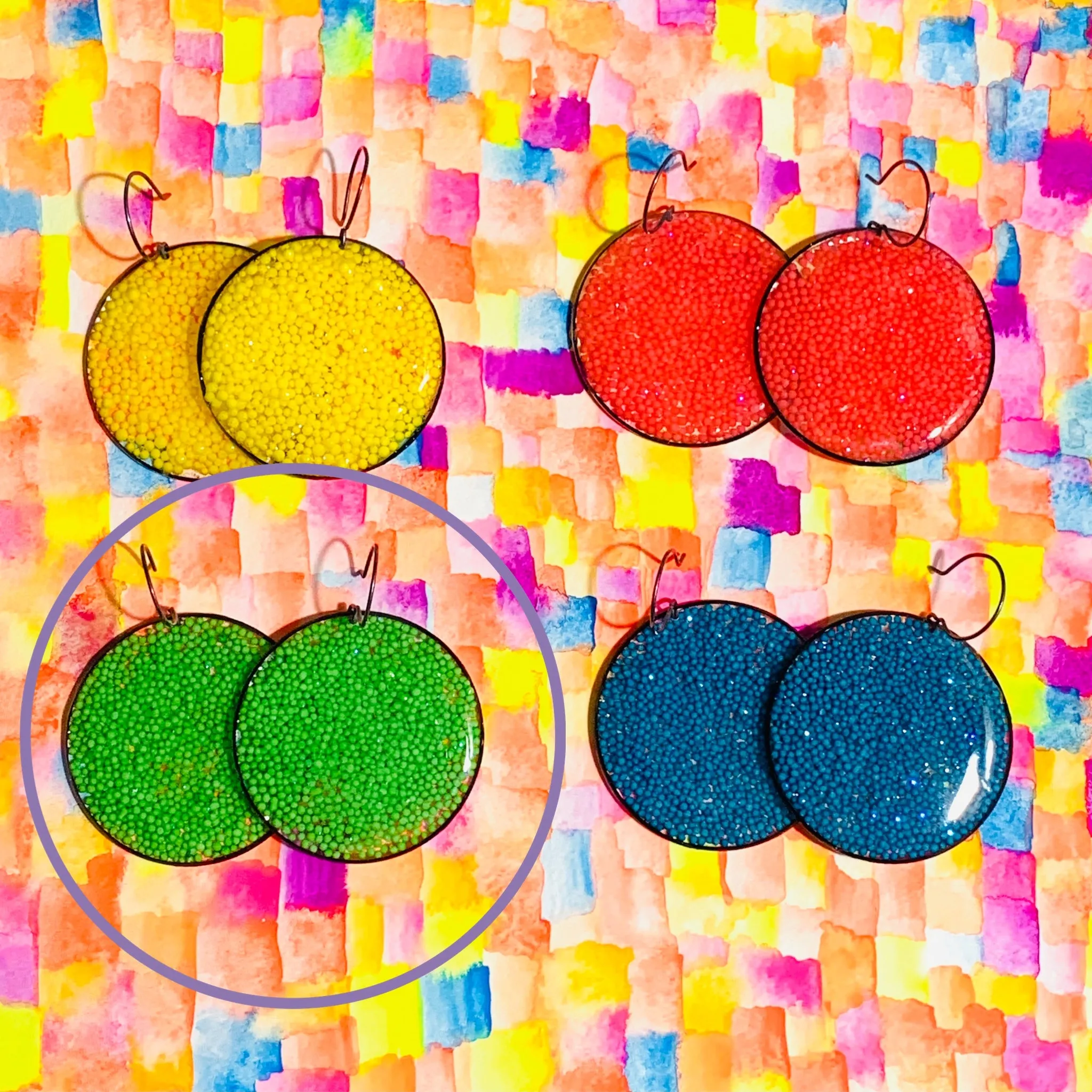 Neon Sprinkles Earrings