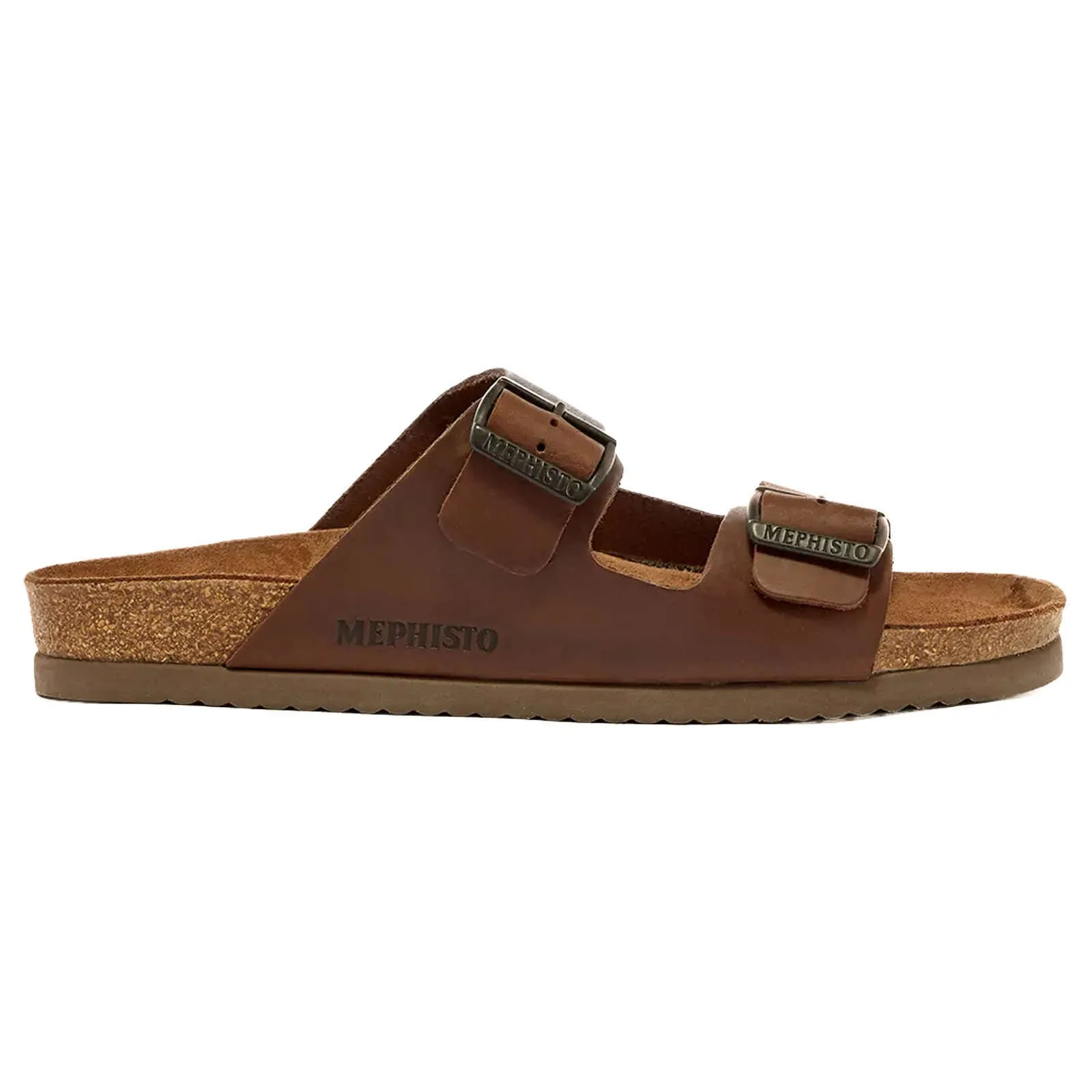 Nerio Full Grain Leather Men's Slide Sandals