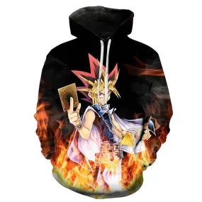 New Casual Yu Gi Oh Men Women Children Sweatshirts 3D Printed Pullover Hoodies Long Sleeve Boy Girl Kids Streetwear Jacket