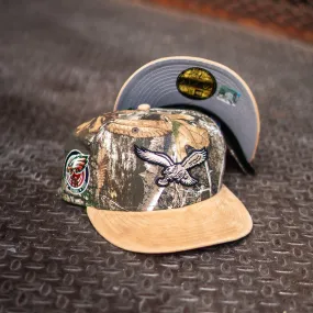 New Era Philadelphia Eagles 75th Anniversary Grey UV (Real Tree Camo/Khaki Suede)