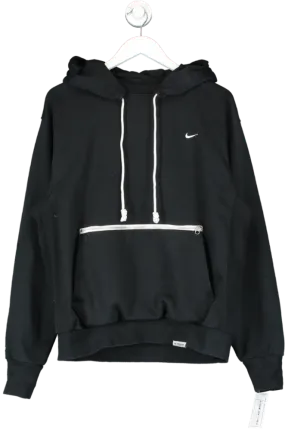 Nike Black Zip Front Hoodie UK M