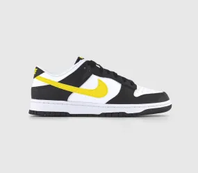 Nike Dunk Low Black Opti Yellow White Trainers