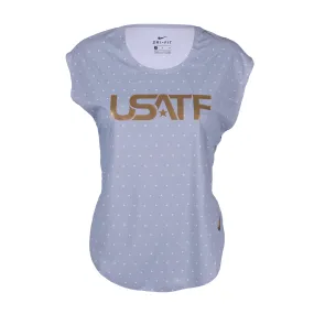 Nike USATF Women's Star Print City Sleek Tee