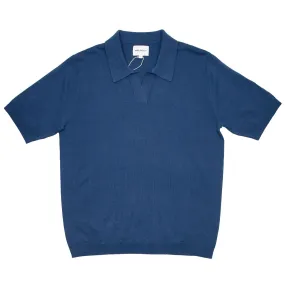 Norse Projects - Leif Cotton Linen Polo - Calcite Blue