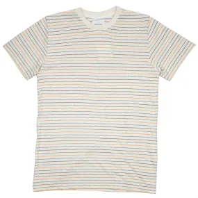 Norse Projects - Niels Mouliné Striped T-shirt - Ecru