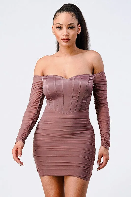 OFF SHOULDER BODYCON DRESS