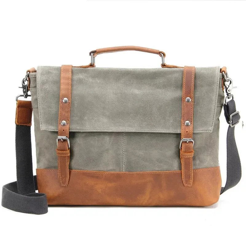 Omaha Canvas Messenger Bag | Laptop Bag | Satchel Bag