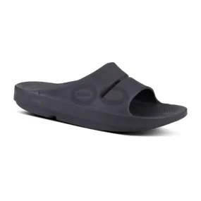 Oofos Ooahh Sport Recovery Slide Sandal - Matte Black