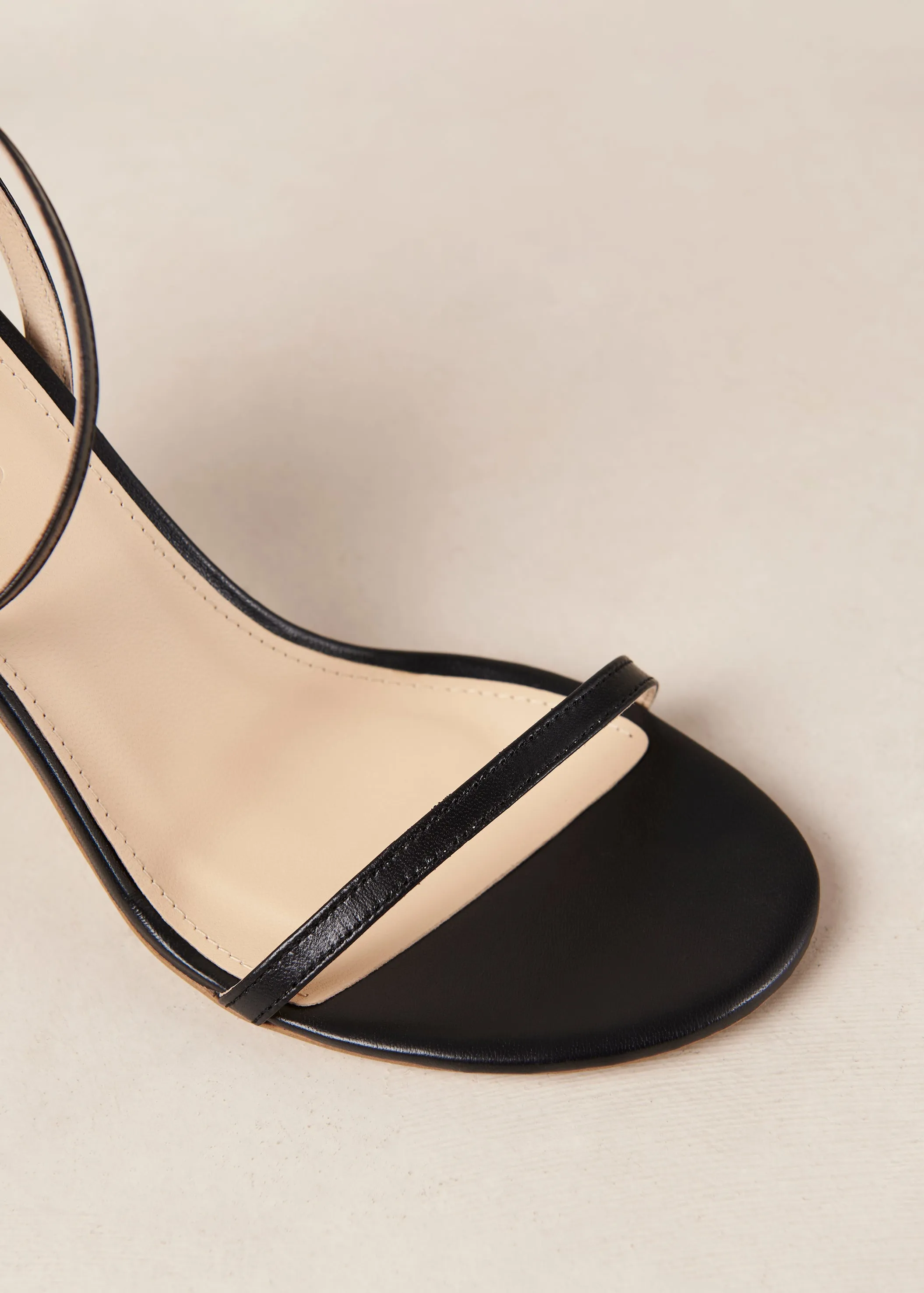 Otis Black Leather Sandals