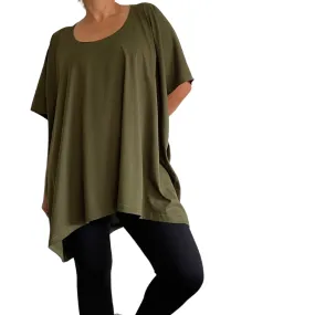 Oversized Box Tee Khaki