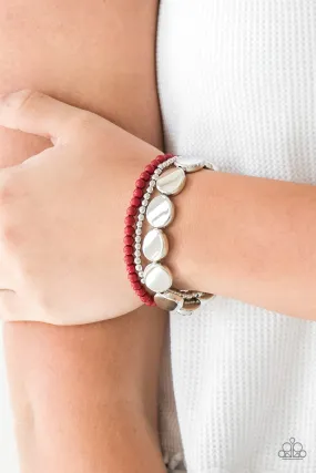 Paparazzi Accessories - Beyond The Basics - Red Bracelet