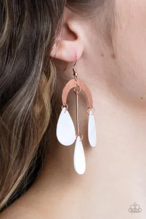 Paparazzi Atlantis Ambience - Copper Earring