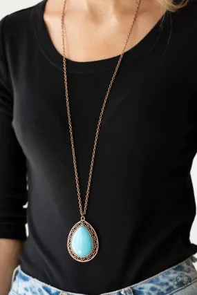 Paparazzi Necklace ~ Full Frontier - Copper