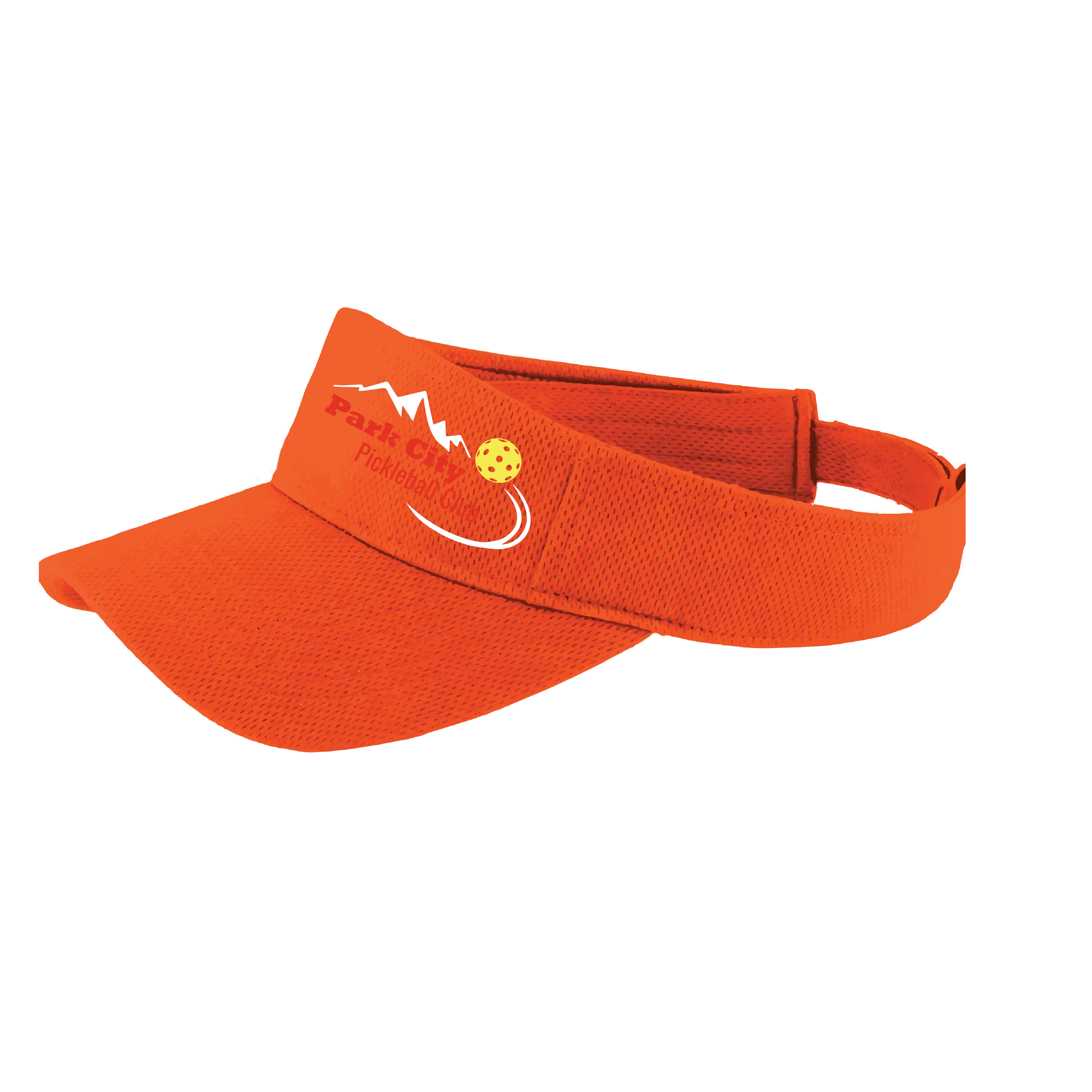 Park City Pickleball Club (Customizable) | Pickleball Visors | Moisture Wicking 100% Polyester