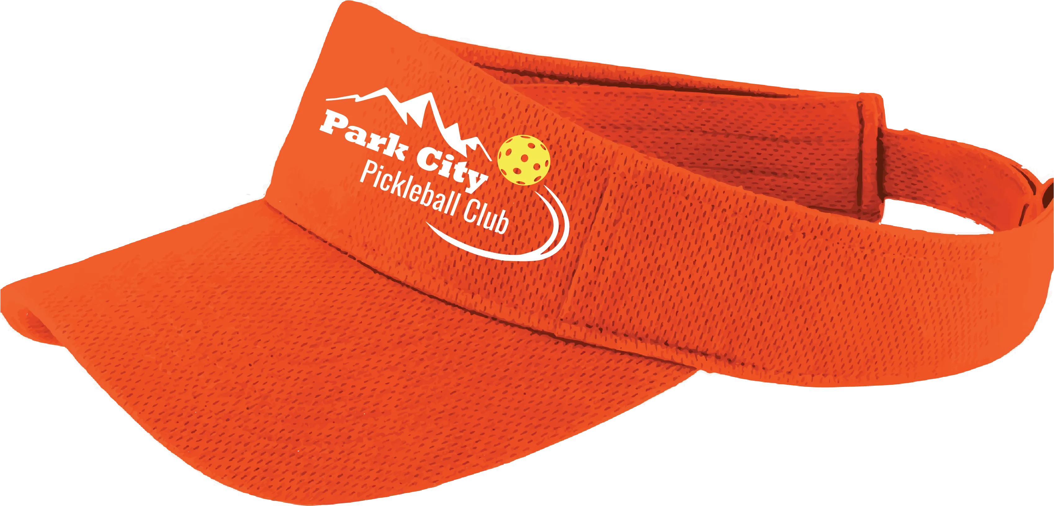 Park City Pickleball Club (Customizable) | Pickleball Visors | Moisture Wicking 100% Polyester