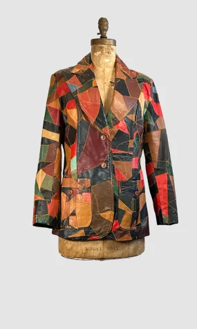 PATCH YOU LATER  70s Patchwork Jacket , Montgomery Ward  Medium Large