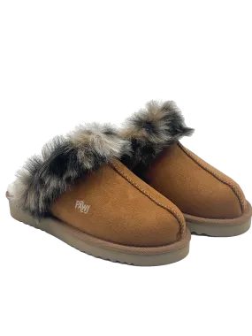 PAWJ Slippers | Chestnut / Wild Leopard