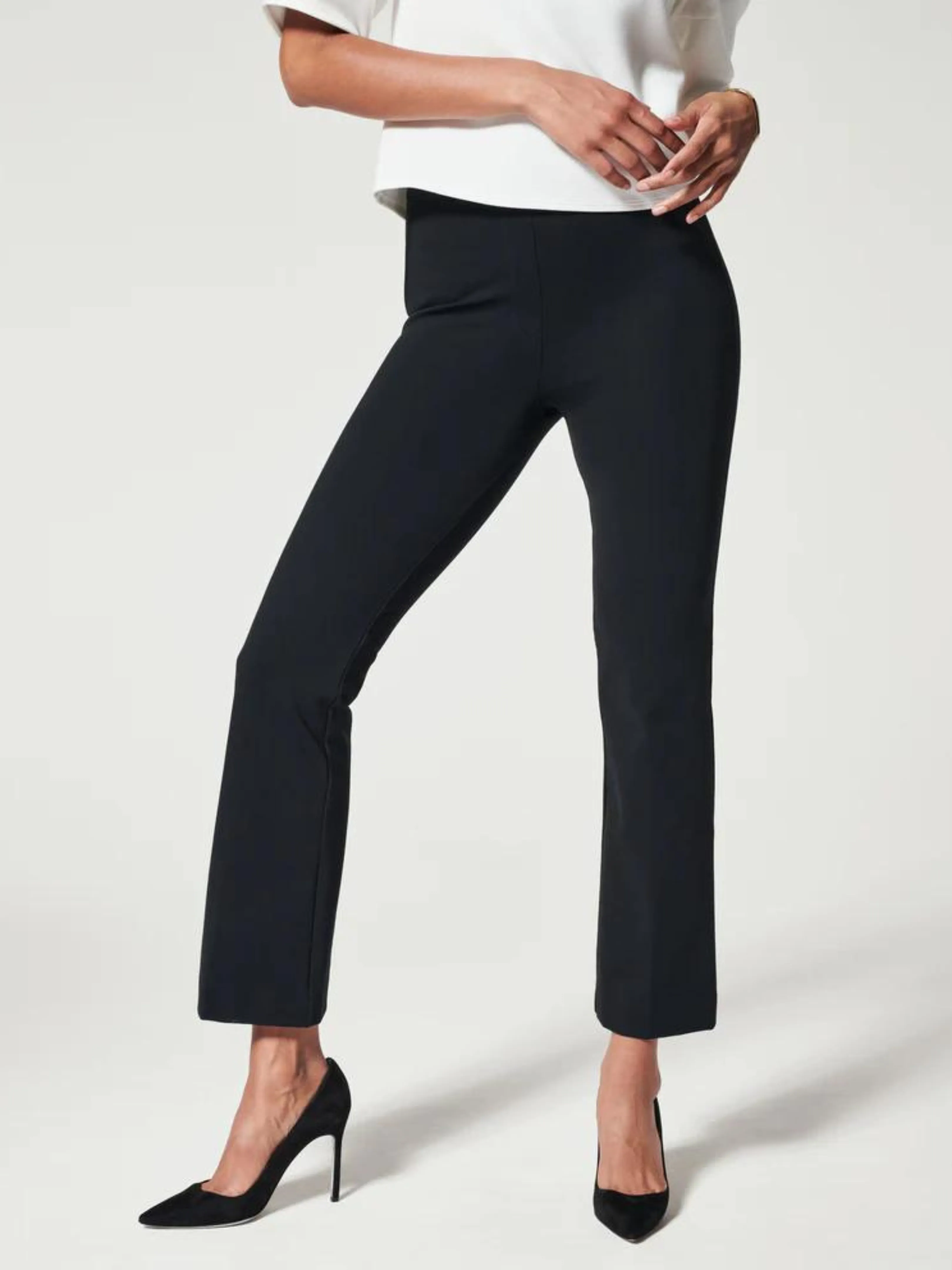 Perf Pant Kick Flare Black