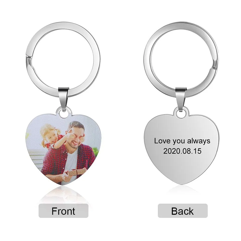 Personalized Custom Photo Keychain