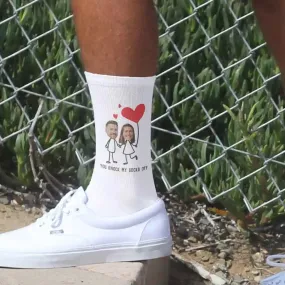 Personalized Photo Socks for a Valentine's Day Gift