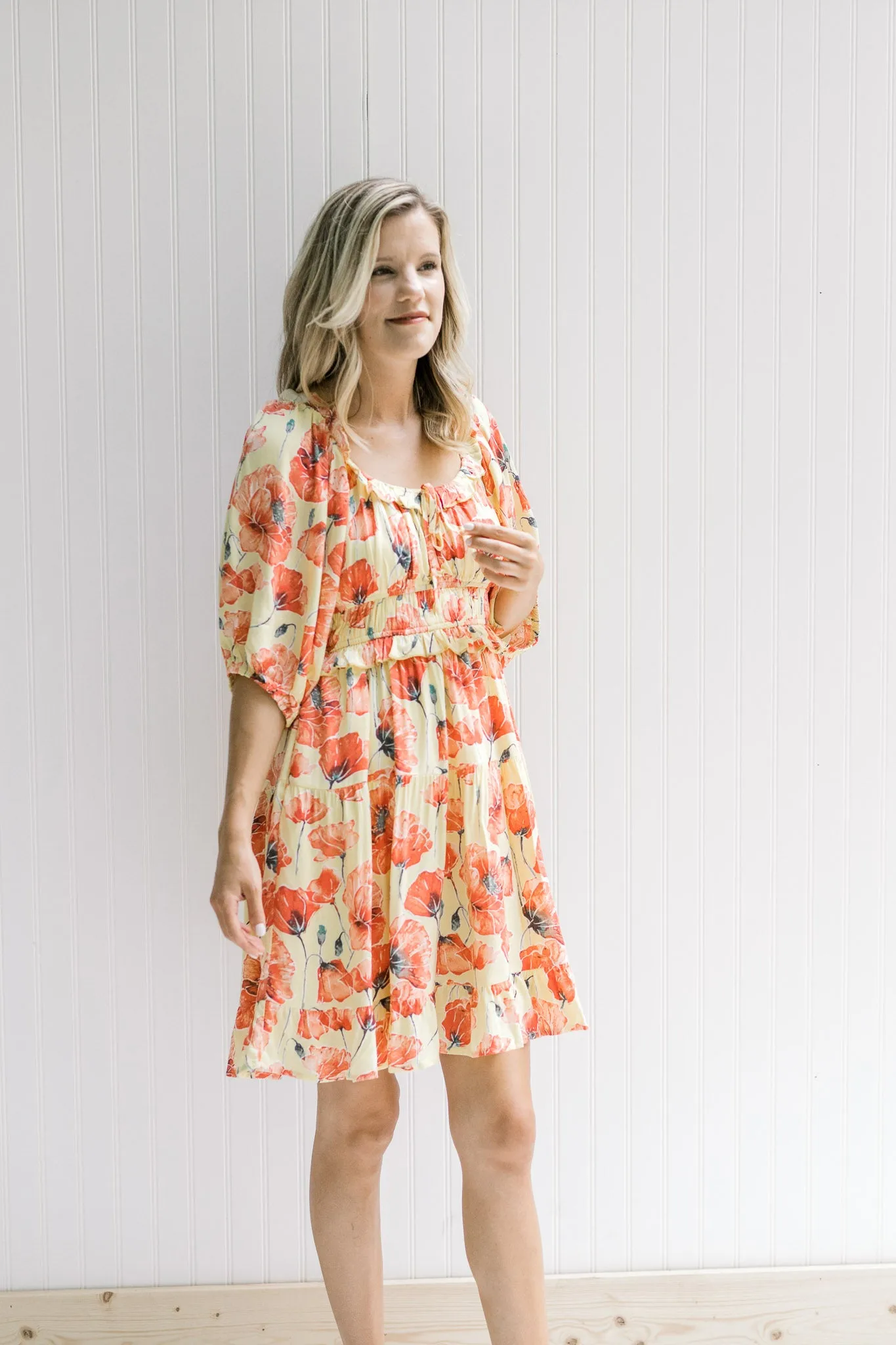 Printed Flowers Dress