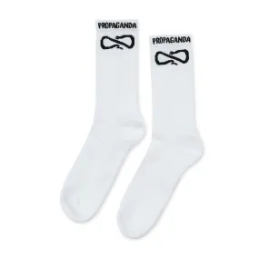 Propaganda socks Logo Socks One Size 23SSPRAC238 white