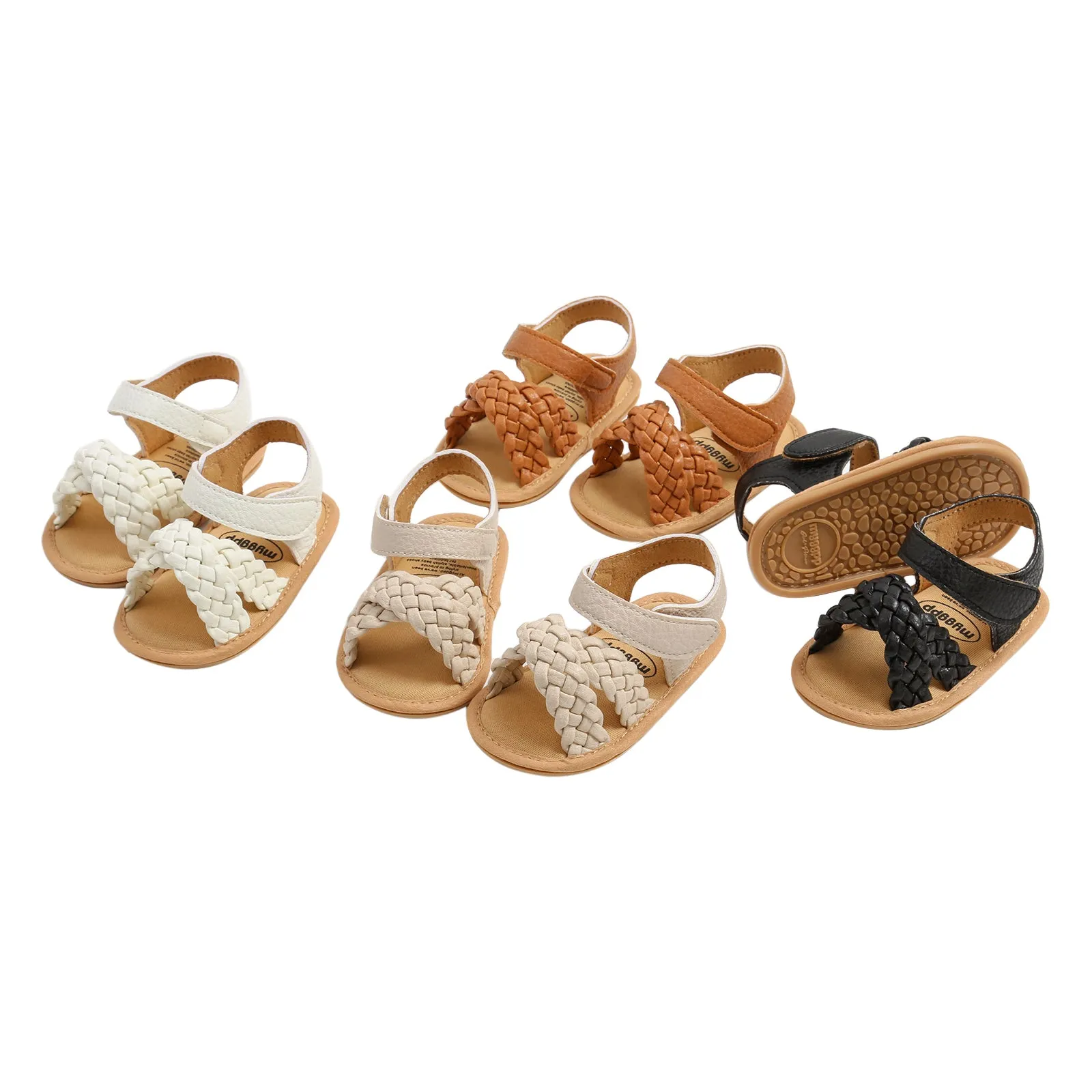 PU Braid Leather Sandals