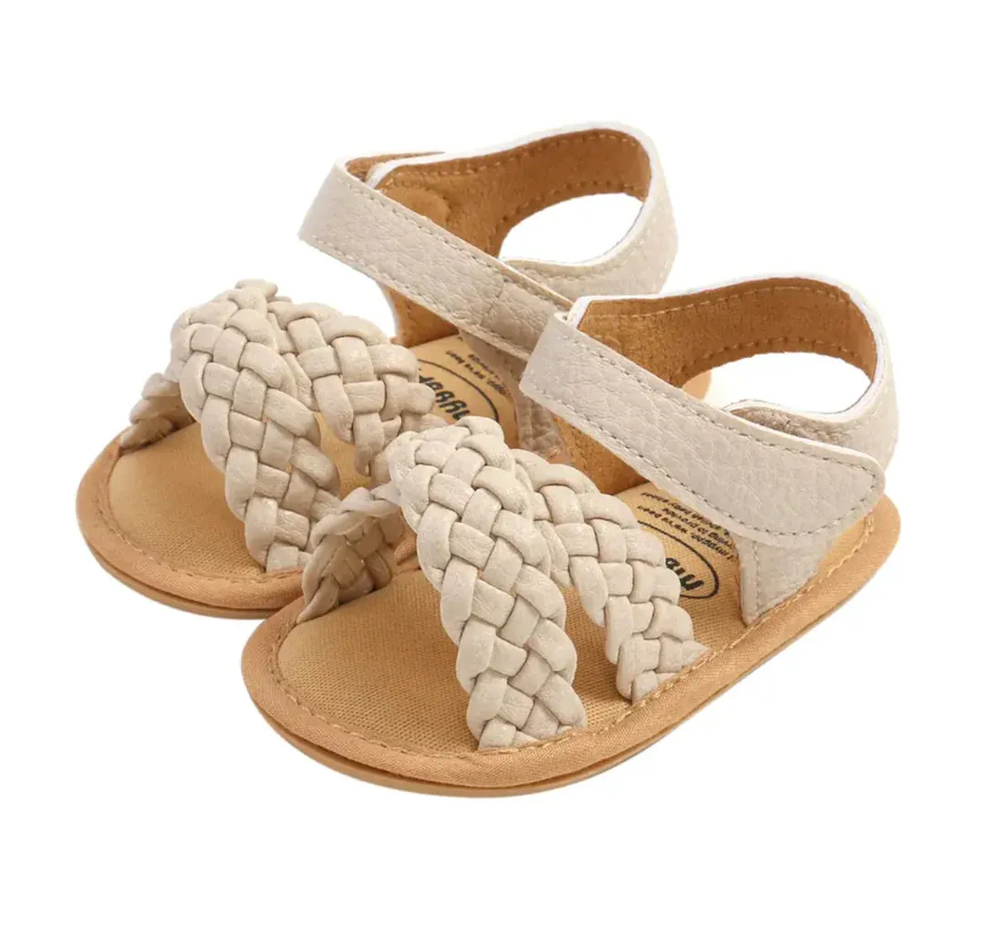 PU Braid Leather Sandals