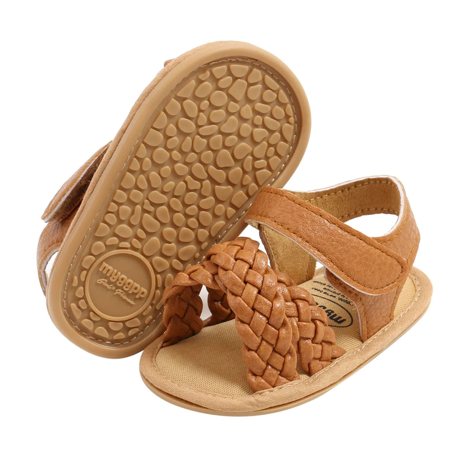 PU Braid Leather Sandals