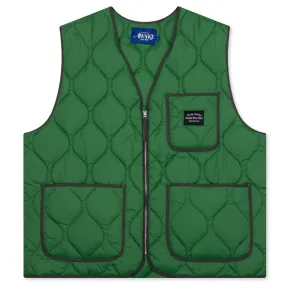 Quilted Vest - Green