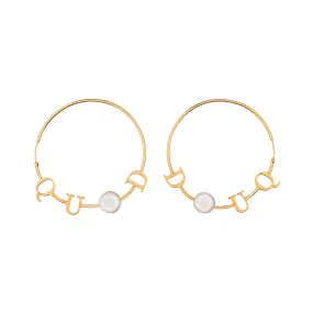 QUOD Pearl Hoops