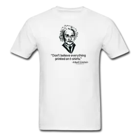 "Albert Einstein: T-Shirts Quote" - Men's T-Shirt