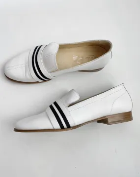 Rag & Bone White Leather Loafers