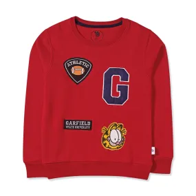 Red Garfield Boys Sweatshirt