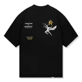 Represent Icarus Jet Black T Shirt