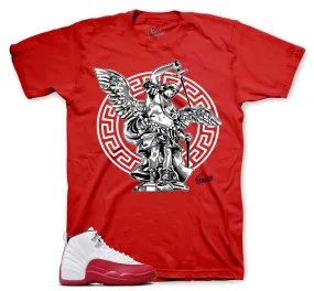 Retro 12 Cherry Shirt - St. Micheal - Red