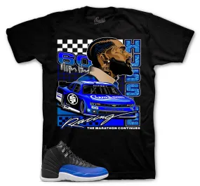 Retro 12 Hyper Royal Shirt - Cren Racing - Black