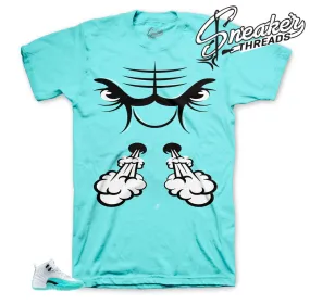 Retro 12 Light Aqua Raging Face Shirt