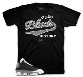 Retro 13 Black Flint Shirt - I Am - Black