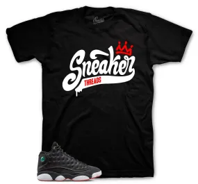 Retro 13 Playoff Shirt -  ST Crown - Black