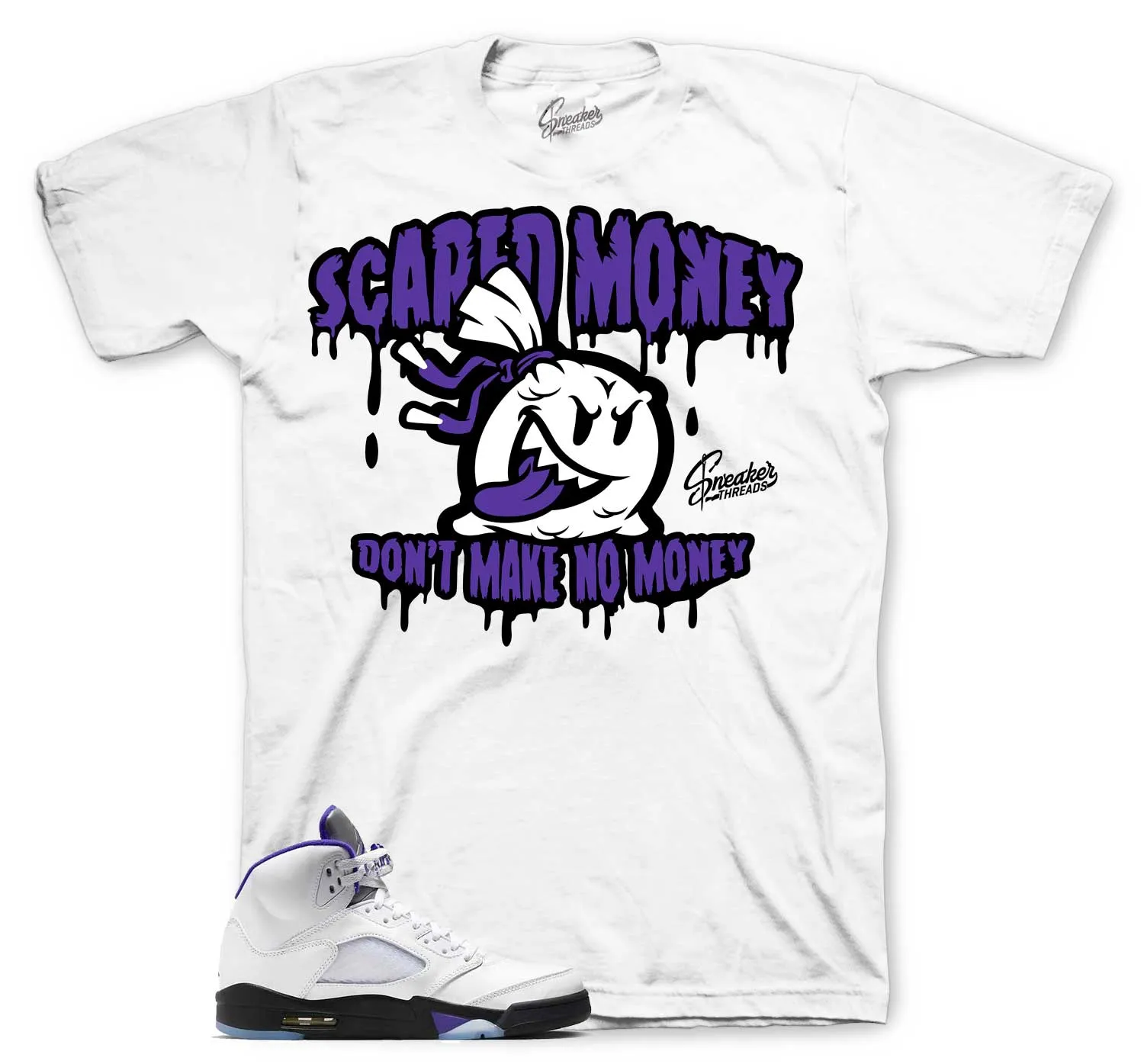 Retro 5 Concord Scared Money Shirt