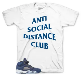 Retro 5 Midnight Navy Social Distance Shirt