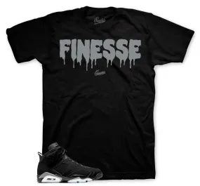 Retro 6 Metallic Silver Finesse Shirt