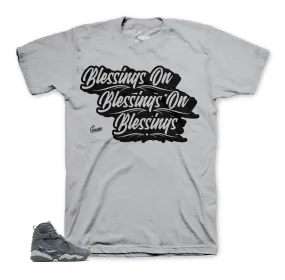 Retro 8 Cool Grey Shirt - Blessings - Grey