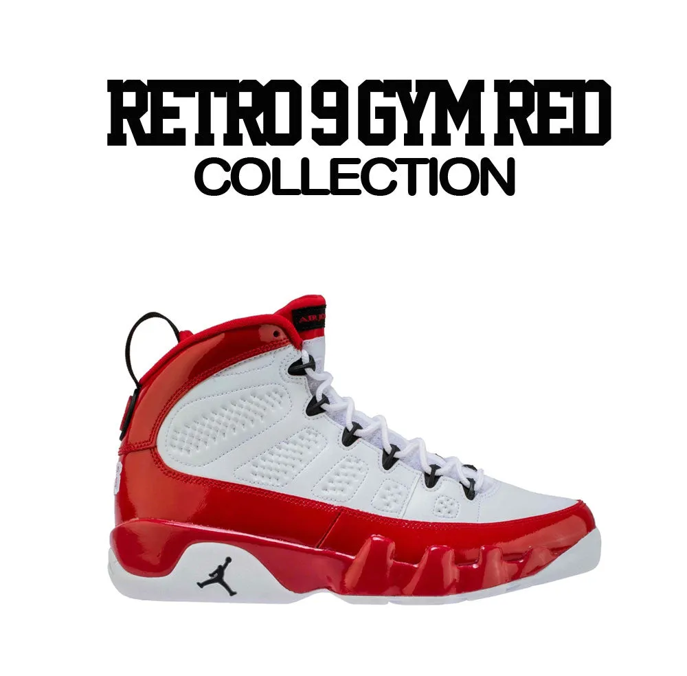 Retro 9 Gym Red Shirt - Killa Season - Black