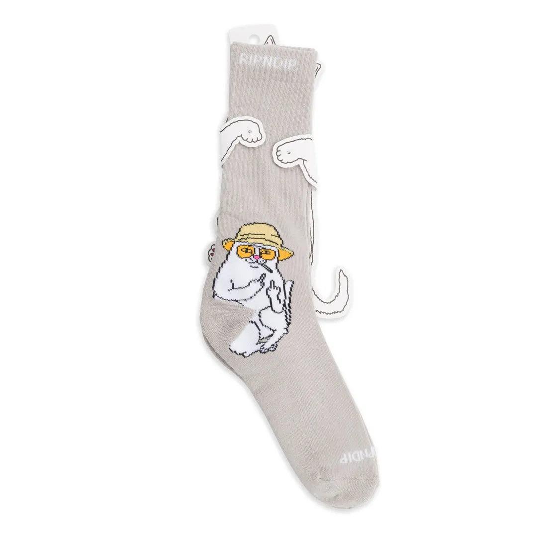 RIPNDIP NERMAL S. THOMPSON SOCKS-SAND